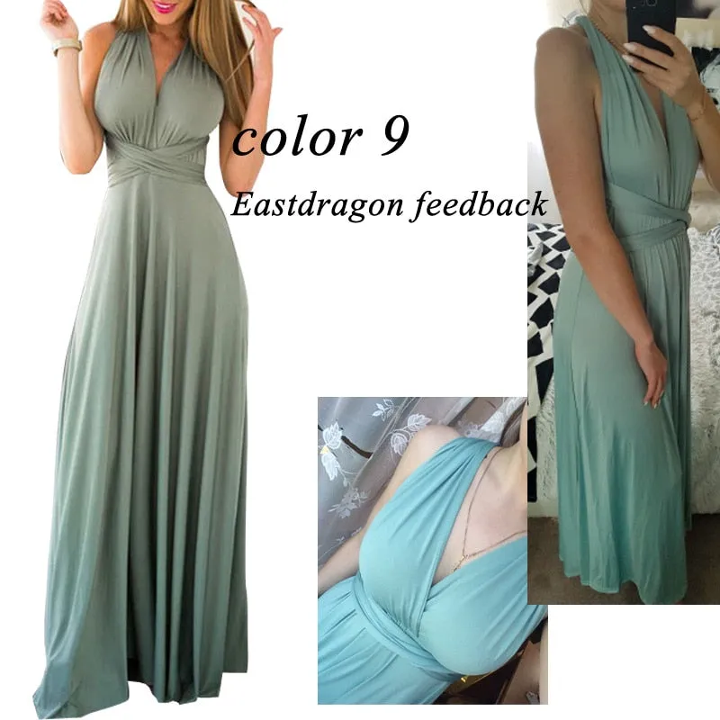 VenusFox Sexy Bridesmaids Boho Maxi Club Long Dress