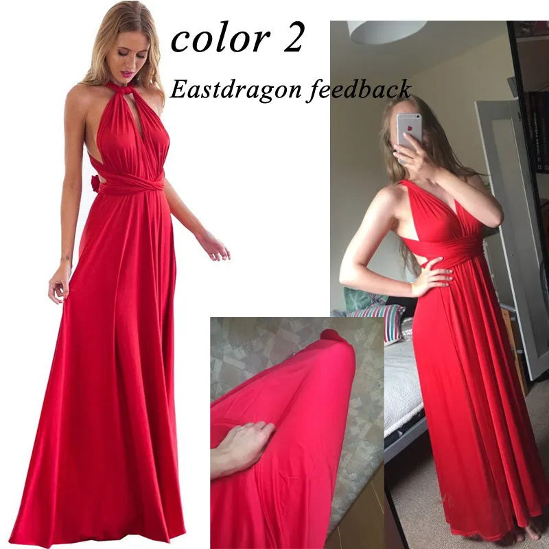 VenusFox Sexy Bridesmaids Boho Maxi Club Long Dress