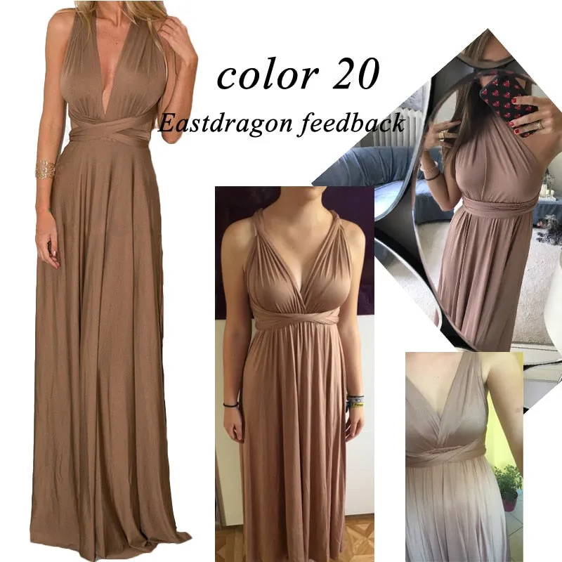 VenusFox Sexy Bridesmaids Boho Maxi Club Long Dress