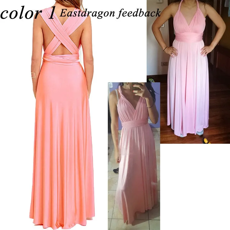 VenusFox Sexy Bridesmaids Boho Maxi Club Long Dress