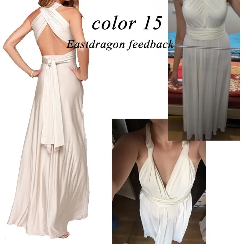 VenusFox Sexy Bridesmaids Boho Maxi Club Long Dress