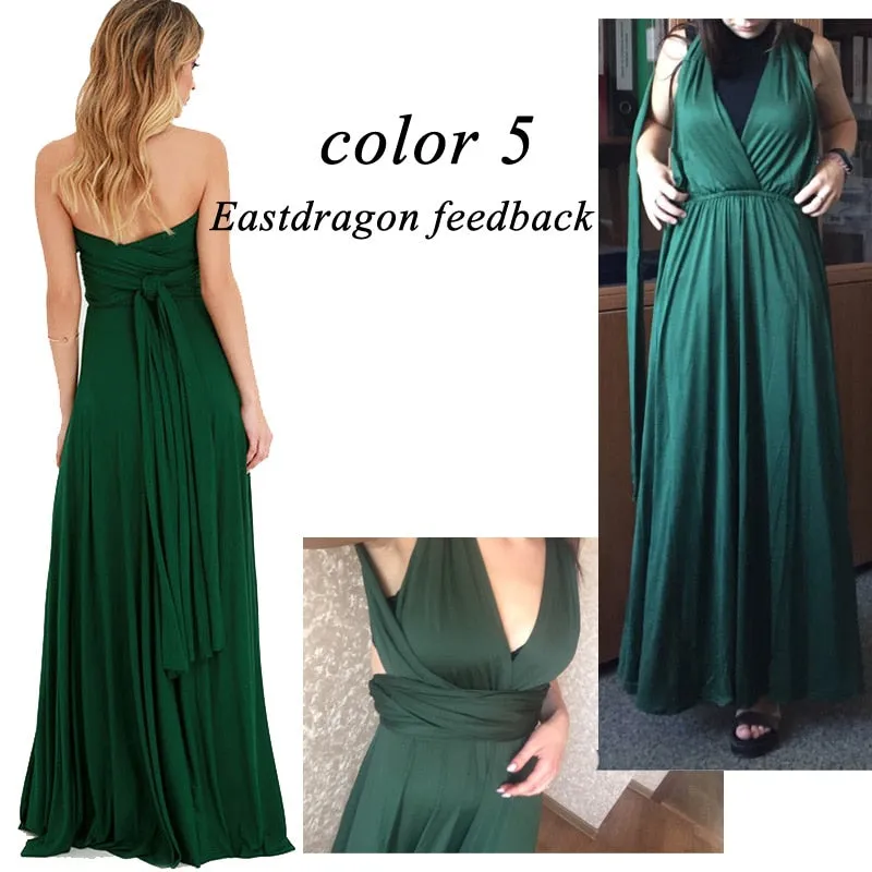 VenusFox Sexy Bridesmaids Boho Maxi Club Long Dress