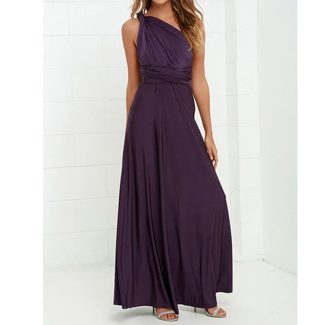 VenusFox Sexy Bridesmaids Boho Maxi Club Long Dress