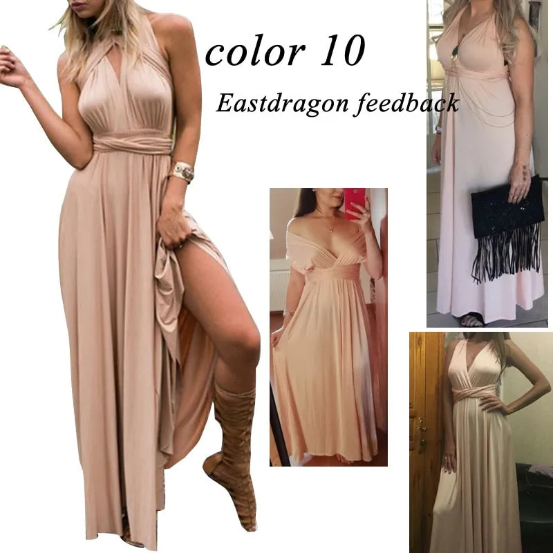 VenusFox Sexy Bridesmaids Boho Maxi Club Long Dress