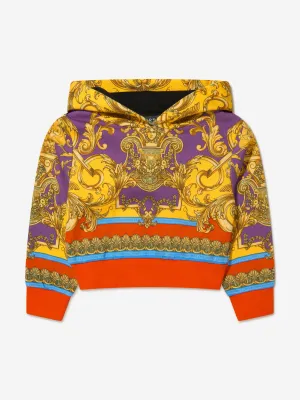 Versace Girls Cotton Barocco Goddess Hoodie